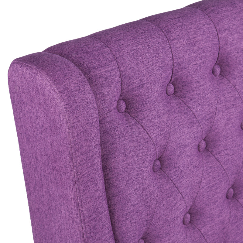 Halpin HighBack Tufted Settee Upholstered Bench & Reviews Birch Lane